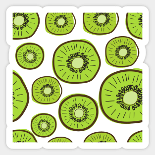 Kiwi Fruit Exotic Pattern Sticker